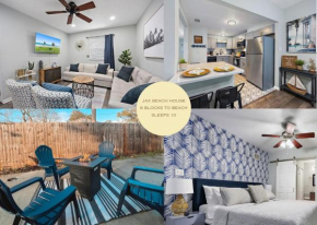 8 Blocks To Beach! Firepit, Bbq, 5 Bedrooms!